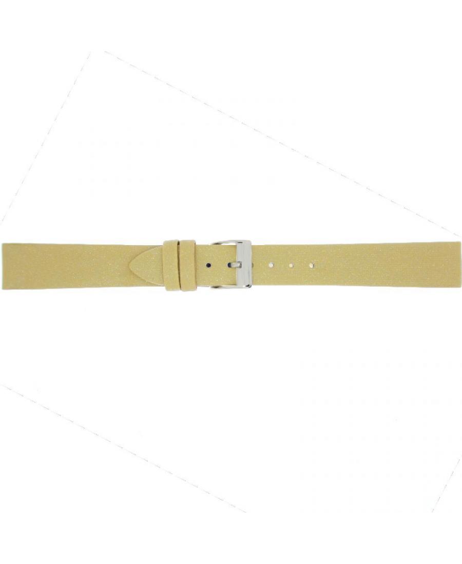 Watch Strap CONDOR Satin 322R.50A.22.W Textile Tekstylia Żółty 22 mm