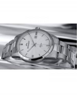 Men Swiss Classic Quartz Watch Bisset BSDE34SISX05BX Silver Dial