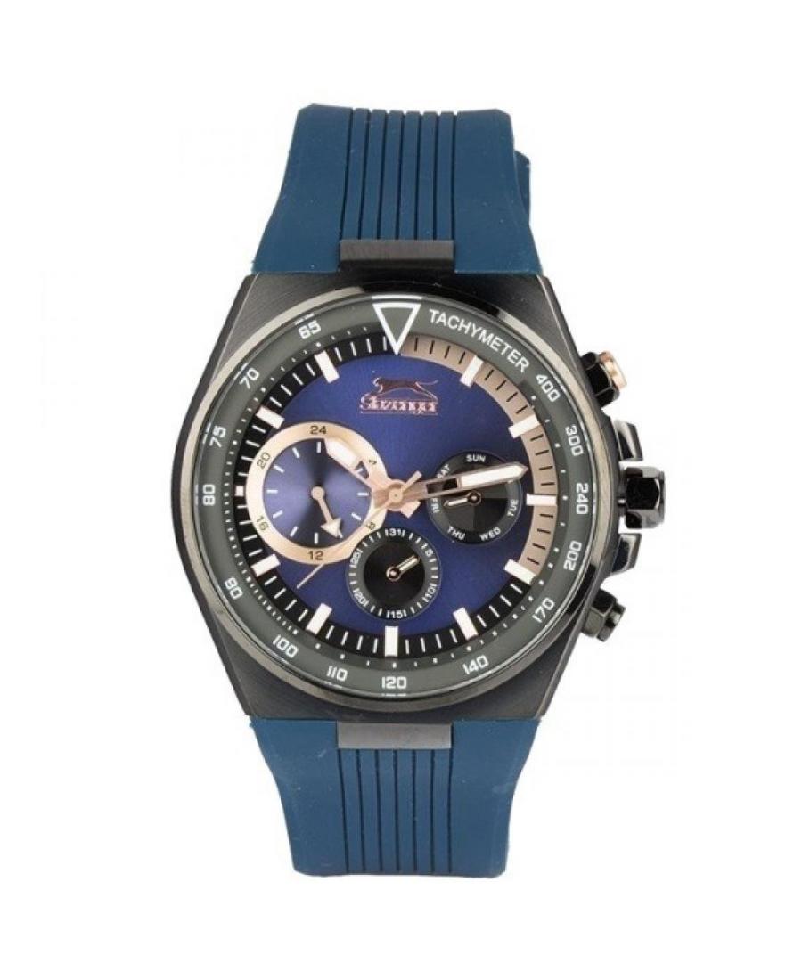 Mężczyźni sportowy kwarcowy analogowe Zegarek SLAZENGER SL.01.1287.2.04 Niebieska Dial 45mm