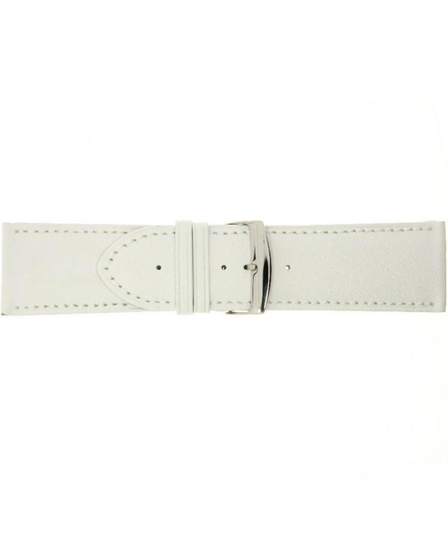 Watch Strap CONDOR Calf Leather 306R.09.26.W Skóra Skórzany Biały 26 mm