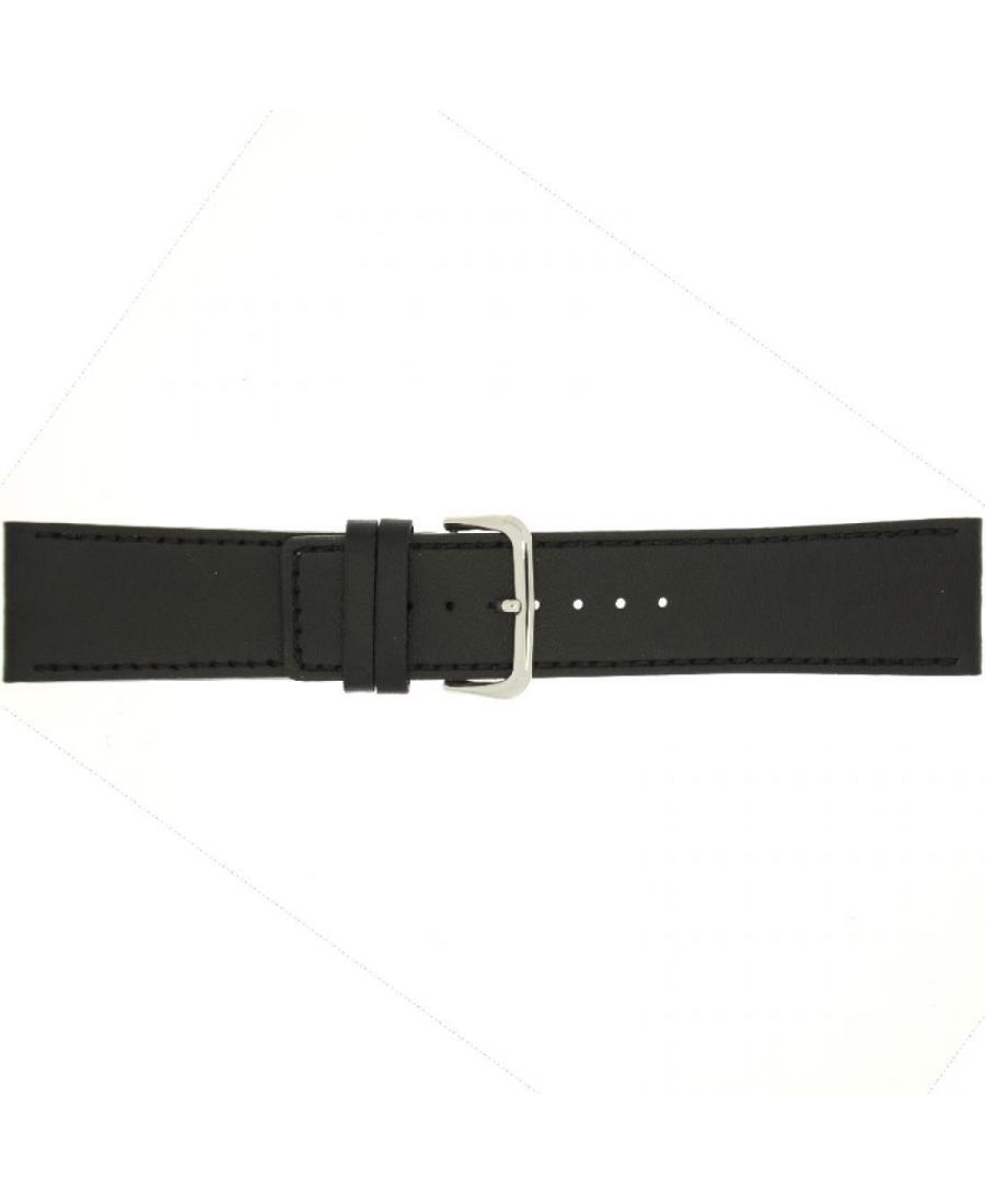 Watch Strap CONDOR Leather Watch Strap 272R.01.26.W Black 26 mm