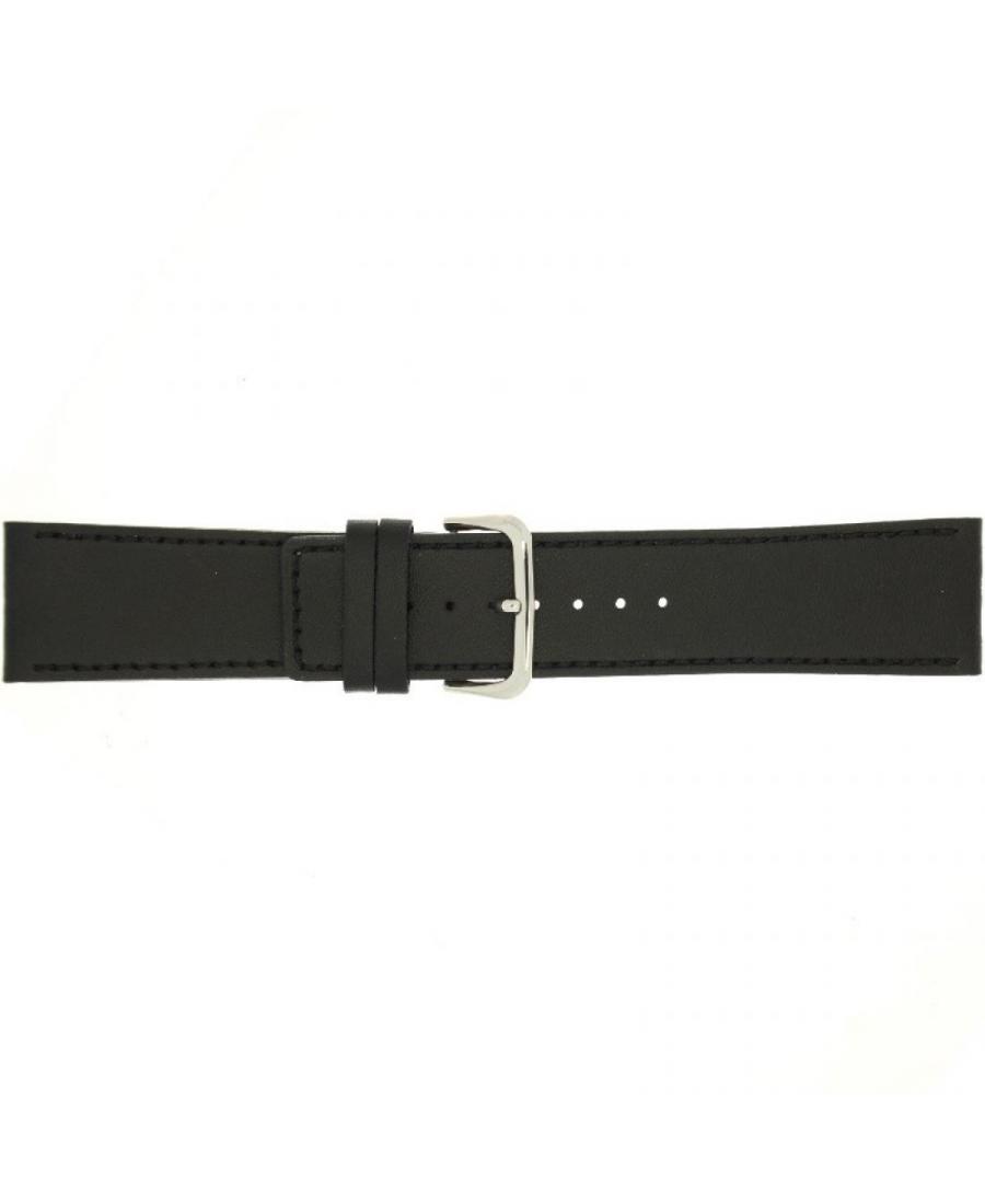 Watch Strap CONDOR Leather Watch Strap 272R.01.28.W Black 28 mm