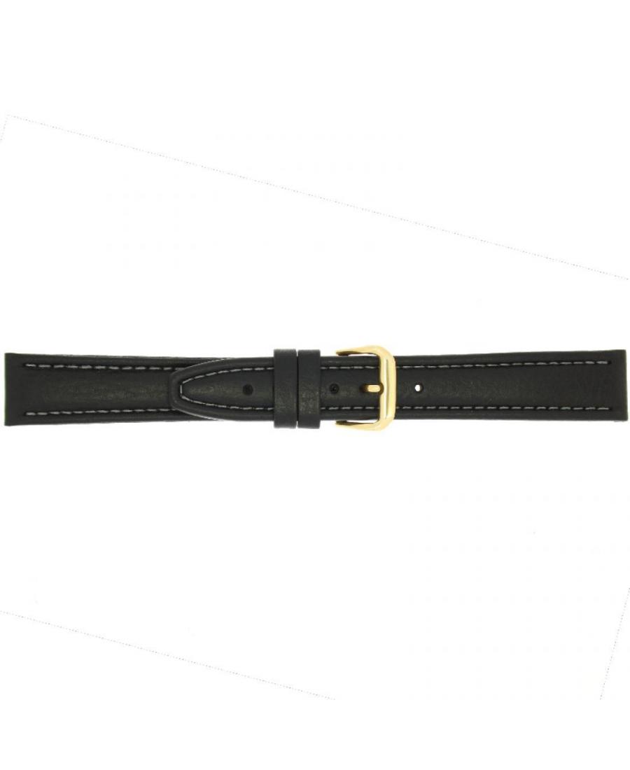 Watch Strap CONDOR Calf Extra Long 062L.01.18.Y Skóra czarny Skórzany Czarny 18 mm