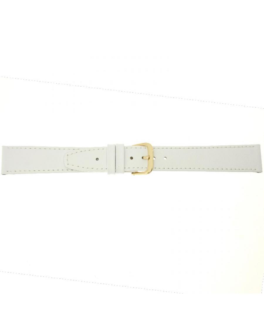 Watch Strap CONDOR Calf Strap 124L.09.18.Y White 18 mm