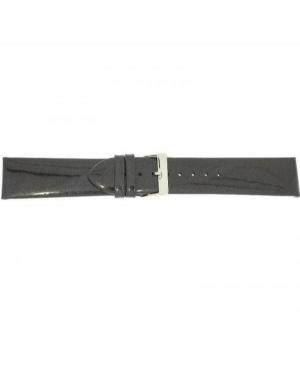 Watch Strap CONDOR Patent Leather 669R.01A.18.W Black 18 mm
