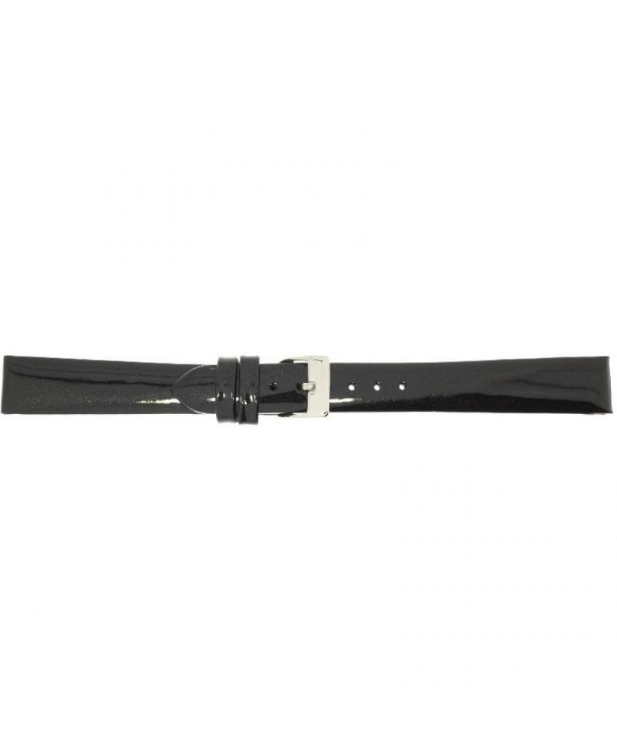 Watch Strap CONDOR Patent Leather 669R.01A.12.W Black 12 mm