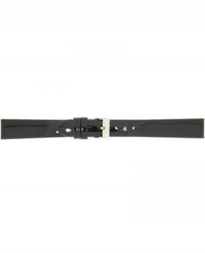 Watch Strap CONDOR Patent Leather 669R.01.12.W Black 12 mm