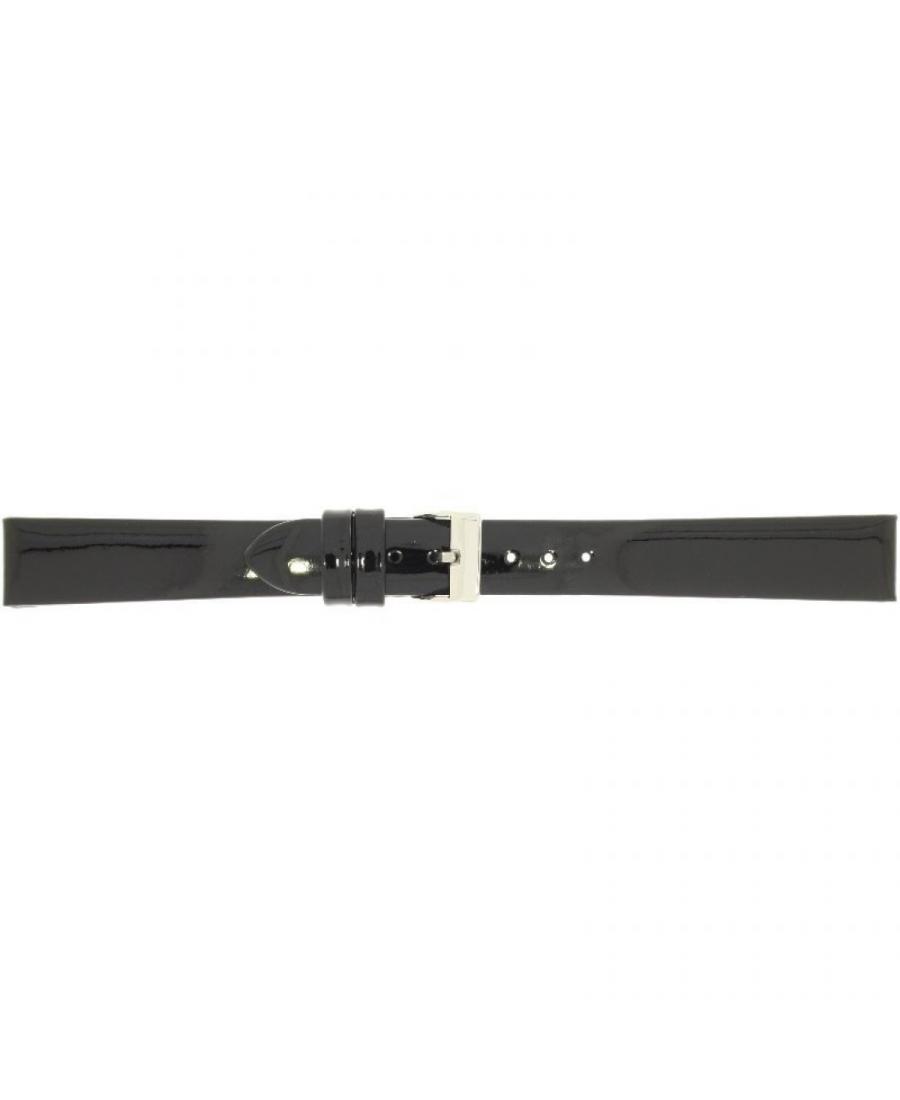 Watch Strap CONDOR Patent Leather 669R.01.12.W Skóra czarny Skórzany Czarny 12 mm
