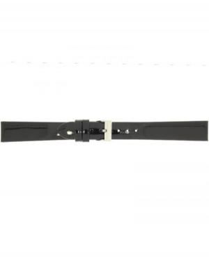 Watch Strap CONDOR Patent Leather 669R.01.14.W Black 14 mm