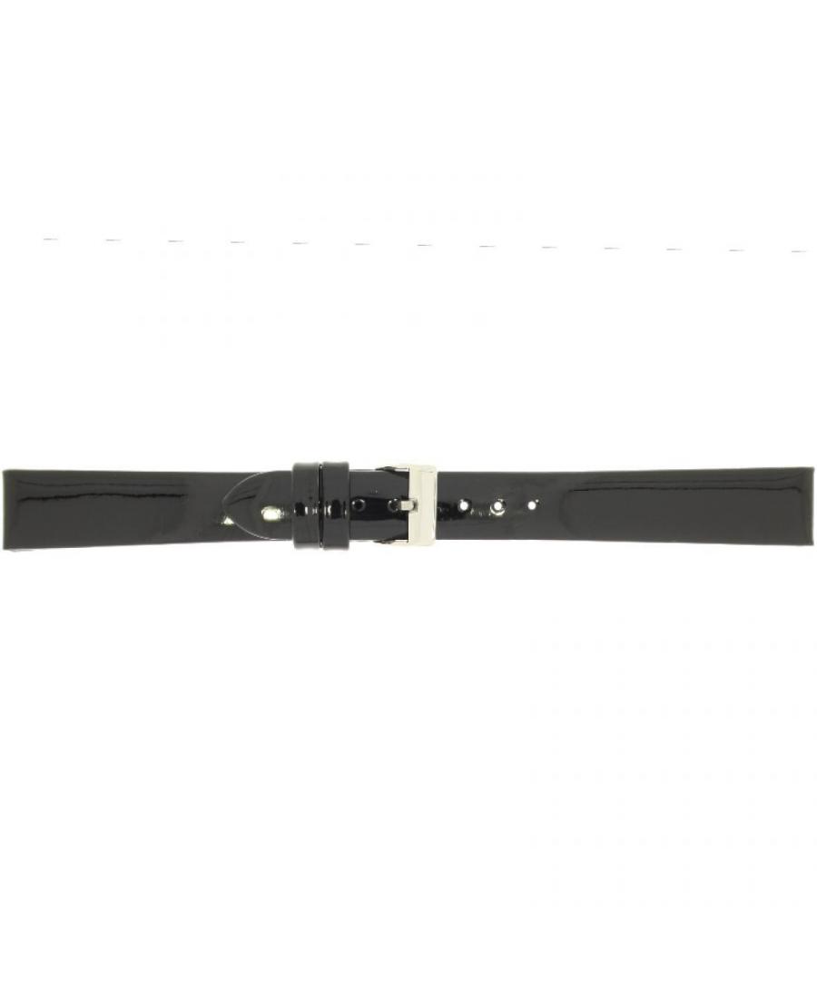 Watch Strap CONDOR Patent Leather 669R.01.14.W Skóra czarny Skórzany Czarny 14 mm