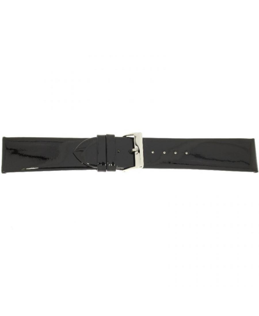 Watch Strap CONDOR Patent Leather 669R.01.16.W Skóra czarny Skórzany Czarny 16 mm