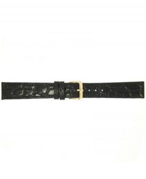 Watch Strap CONDOR Croco grain 082R.01.16.Y Black 16 mm