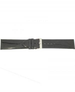 Watch Strap CONDOR Patent Leather 669R.01A.22.W Black 22 mm