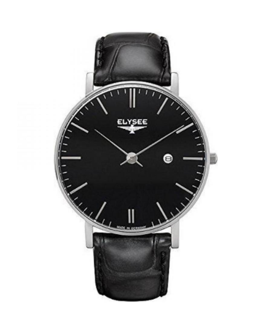 Men Germany Classic Quartz Watch Elysee ELS-98001 Black Dial