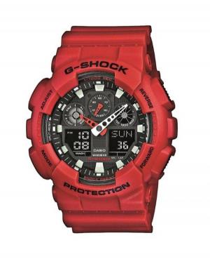 Men Sports Functional Diver Japan Quartz Digital Watch Timer CASIO GA-100B-4AER G-Shock Black Dial 55mm