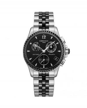 Kobiety Moda Luxury Szwajcar kwarcowy analogowe Zegarek Chronograf CERTINA C030.250.11.056.00 Czarny Dial 38mm