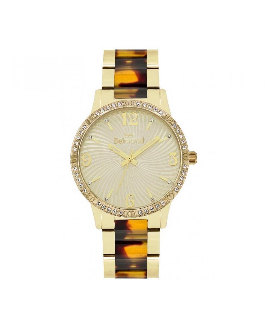 Women Fashion Quartz Watch Belmond SRL498.110 Golden Dial
