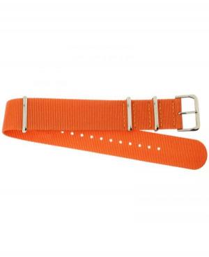 Watch Strap Woven miltary strap 111G.ORANGE.22 Textile Tekstylia Pomarańczowy 22 mm
