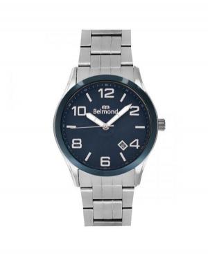 Men Fashion Quartz Analog Watch BELMOND KNG527.390 Blue Dial 43mm