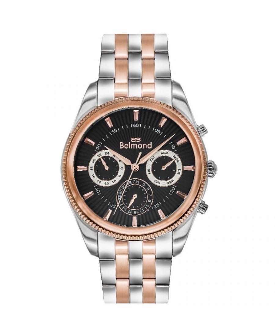 Men Classic Quartz Watch Belmond HRG625.550 Black Dial