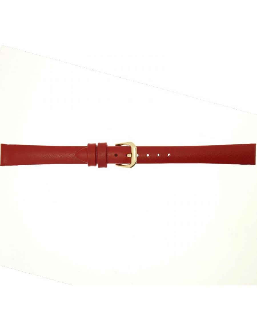 Laikrodžio dirželis CONDOR Calf Leather 241R.06.14.Y Skóra Skórzany Czerwony 14 mm