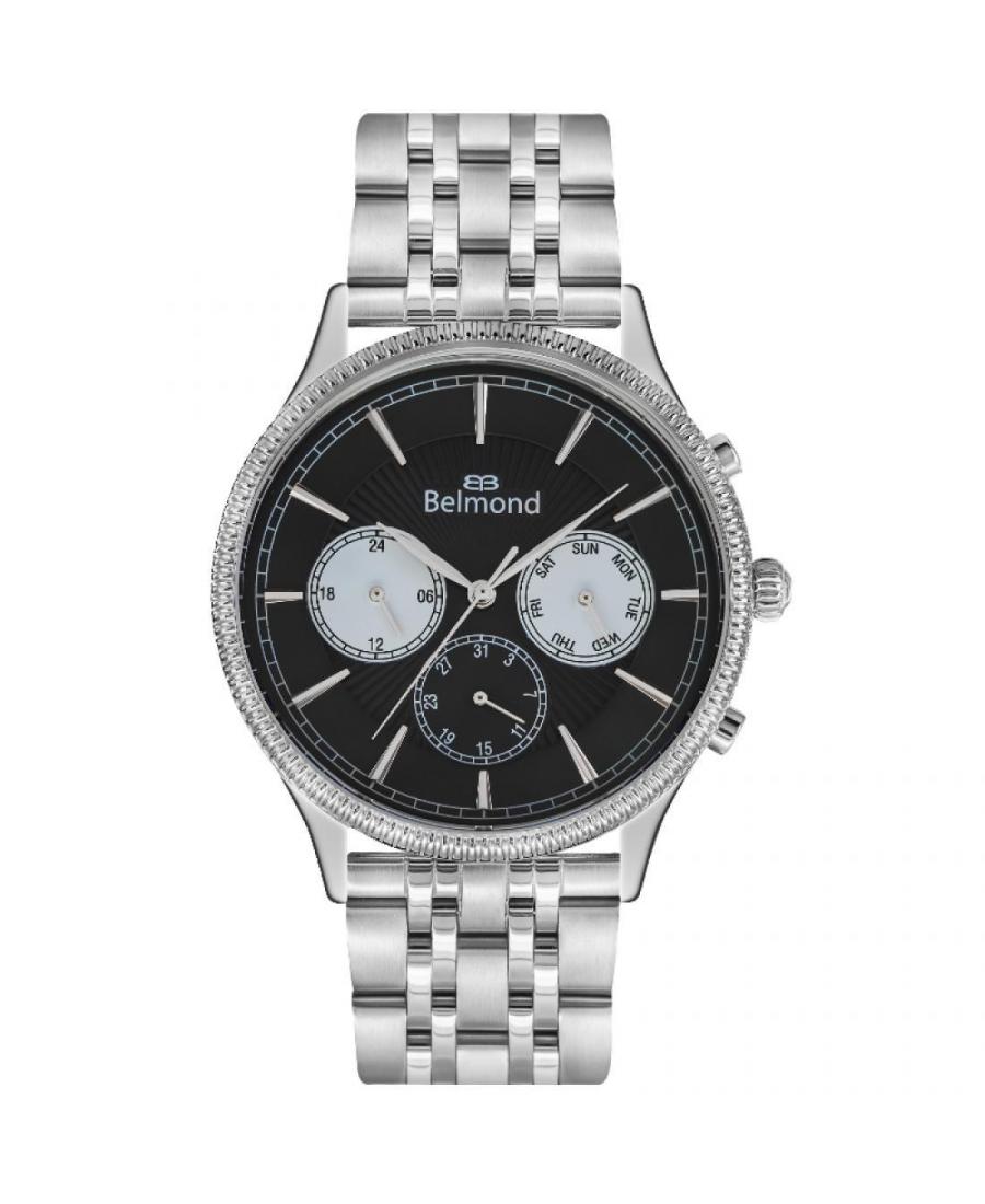 Mężczyźni klasyczny kwarcowy analogowe Zegarek BELMOND HRG592.450 Czarny Dial 44mm