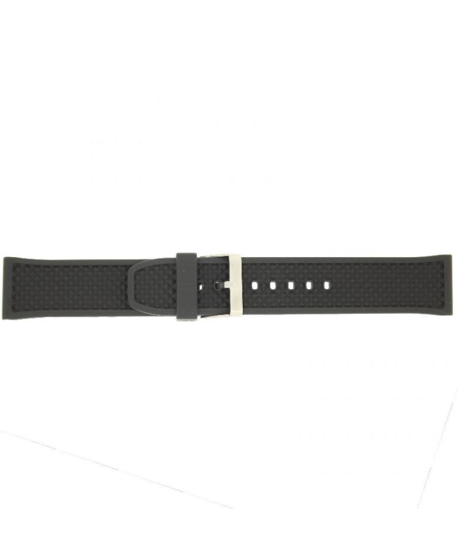 Watch Strap CONDOR PU.103.01.24.W Plastic / Rubber czarny Tworzywo sztuczne/guma Czarny 24 mm