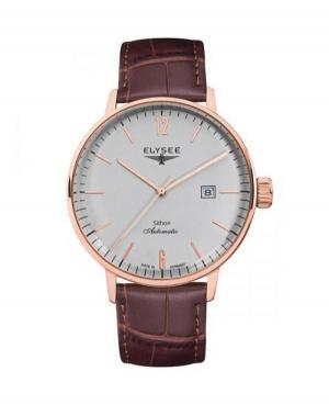Mężczyźni klasyczny automatyczny analogowe Zegarek ELYSEE ELS-13282 Szary Dial 42mm
