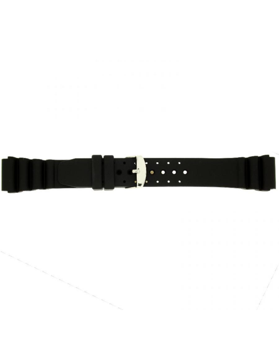 Watch Strap CONDOR SL.100.01.20.W Silicone czarny Silikon Czarny 20 mm