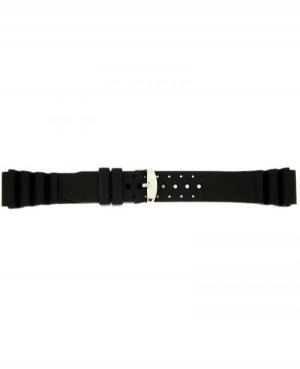 Watch Strap CONDOR SL.100.01.24.W Plastic / Rubber czarny Tworzywo sztuczne/guma Czarny 24 mm