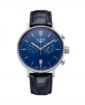 Men Germany Classic Quartz Watch Elysee ELS-13295 Blue Dial