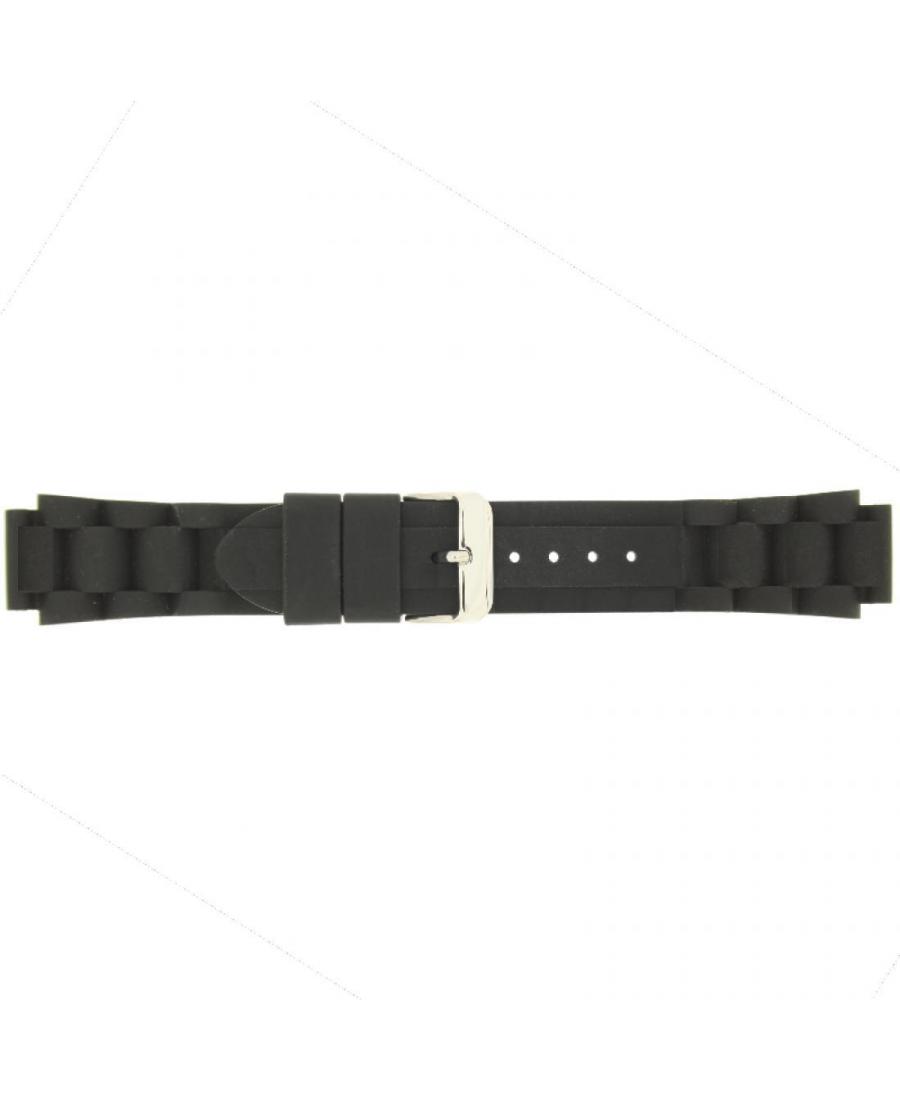 Watch Strap CONDOR SL.101.01.18.W Plastic / Rubber czarny Tworzywo sztuczne/guma Czarny 18 mm