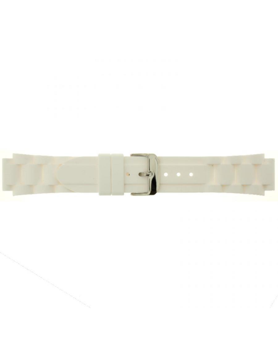 Watch Strap CONDOR SL.102.09.18.W Plastic / Rubber Tworzywo sztuczne/guma Biały 18 mm