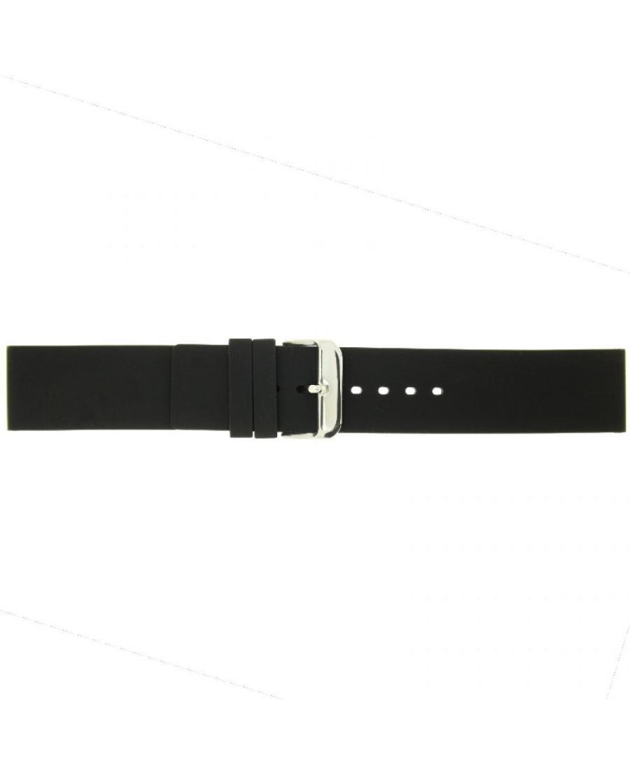 Watch Strap CONDOR SL.107.01.24.W Plastic / Rubber czarny Tworzywo sztuczne/guma Czarny 24 mm
