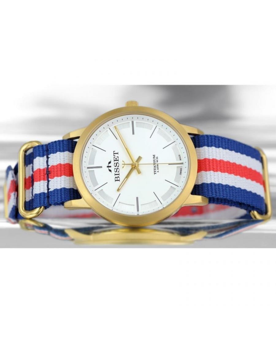 Men Swiss Classic Quartz Watch Bisset BSFE42GISX05BX White Dial