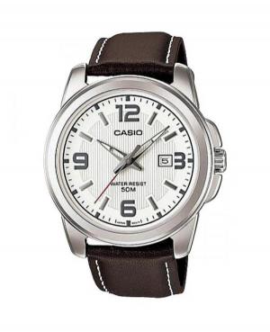 Mężczyźni klasyczny Japonia kwarcowy analogowe Zegarek CASIO MTP-1314PL-7AVEF Biały Dial 42mm