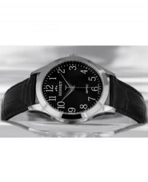 Men Classic Swiss Quartz Analog Watch BISSET BSCE50SABX03BX Black Dial 40mm