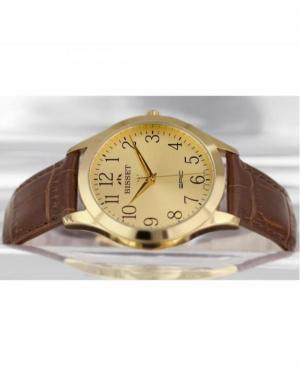 Mężczyźni Szwajcar klasyczny kwarcowy Zegarek Bisset BSCE50GAGX03BX Żółty Wybierz