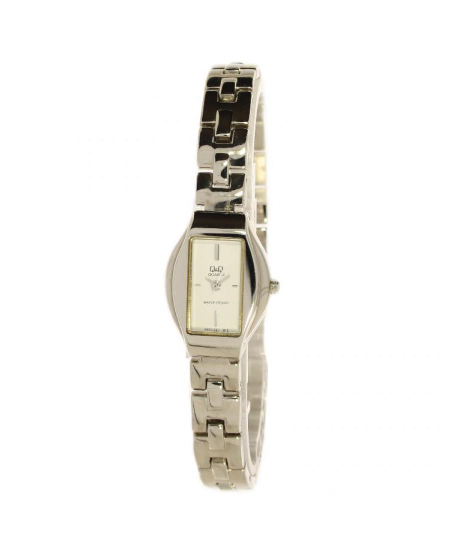 Kobiety Moda Japonia kwarcowy analogowe Zegarek Q&Q G653-201 Biały Dial 25mm