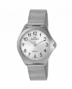Men Swiss Classic Quartz Watch Bisset BSDE49SASX03BX Silver Dial
