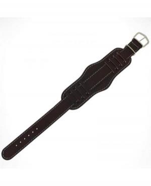 Retro-style watch strap KM1.02,09.18.W Imitation leather Imitacja skóry Brązowy 18 mm