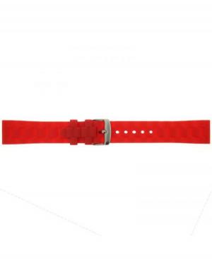 Watch Strap CONDOR PU.106.06.20.W Plastic / Rubber Tworzywo sztuczne/guma Czerwony 20 mm