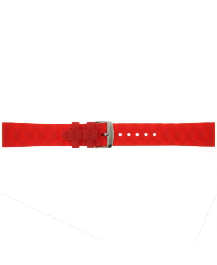 Watch Strap CONDOR PU.106.06.20.W Plastic / Rubber Tworzywo sztuczne/guma Czerwony 20 mm