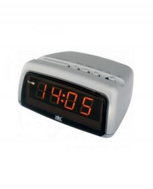 Electric Alarm Clock 1222/RED Plastic Steel color Plastik Tworzywo Sztuczne Kolor stali