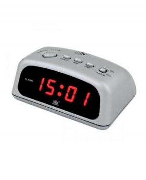 Electric Alarm Clock 1228/RED Plastic Steel color Plastik Tworzywo Sztuczne Kolor stali