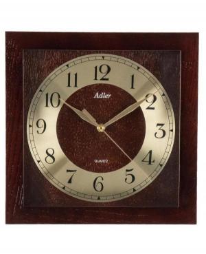 ADLER 21091W Wall Clock Quartz Wood Walnut