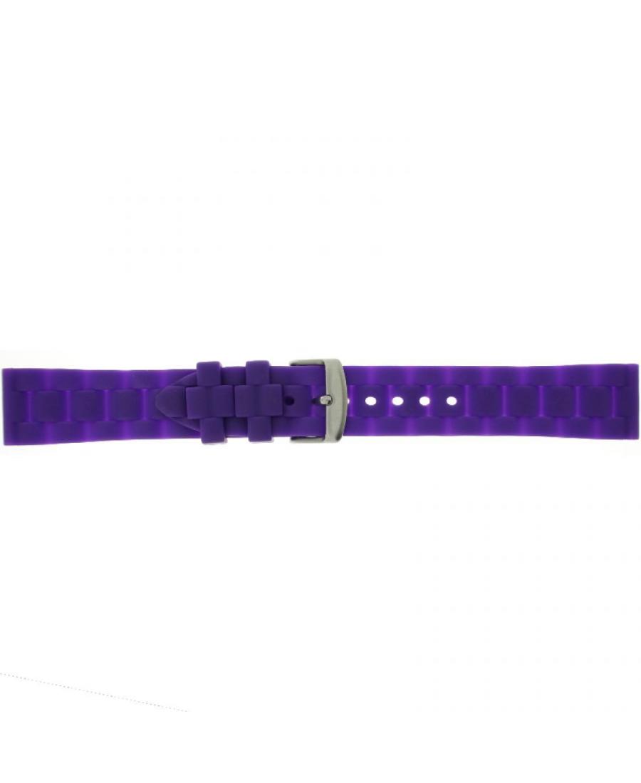 Watch Strap CONDOR PU.106.16.20.W Plastic / Rubber Purple Tworzywo sztuczne/guma Fioletowy 20 mm