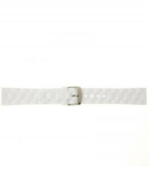 Watch Strap CONDOR PU.106.09.20.W Plastic / Rubber Tworzywo sztuczne/guma Biały 20 mm