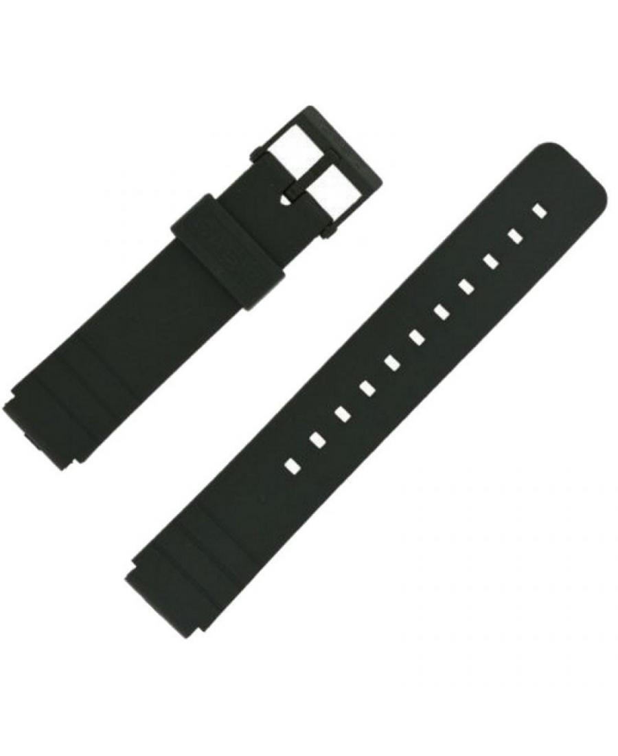 Ремешок для часов CASIO 71604416 Пластик / Резина Чёрный 19 мм