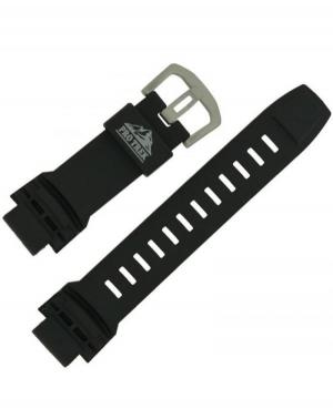 Watch Strap CASIO 00041605 Plastic / Rubber czarny Tworzywo sztuczne/guma Czarny 27 mm
